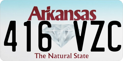 AR license plate 416VZC