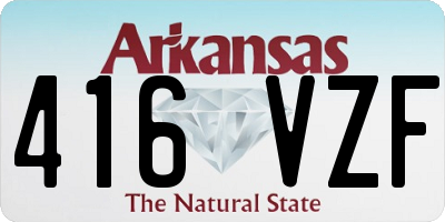 AR license plate 416VZF