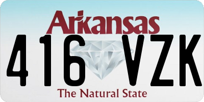 AR license plate 416VZK