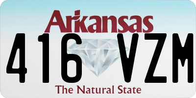 AR license plate 416VZM