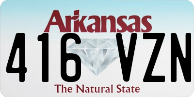 AR license plate 416VZN