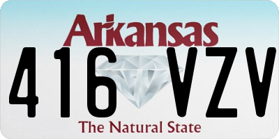 AR license plate 416VZV