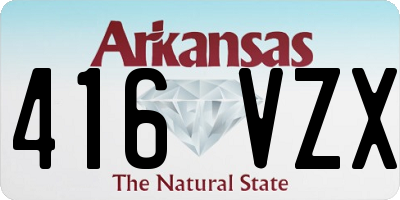 AR license plate 416VZX