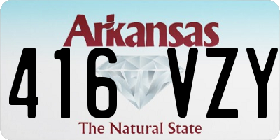 AR license plate 416VZY