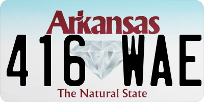AR license plate 416WAE