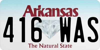 AR license plate 416WAS