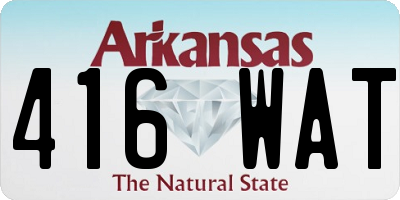 AR license plate 416WAT