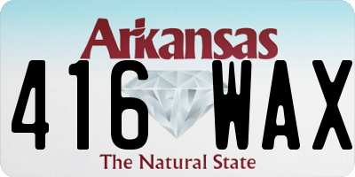 AR license plate 416WAX