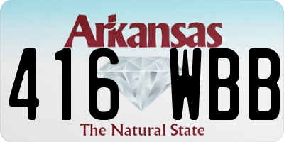AR license plate 416WBB
