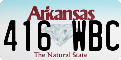 AR license plate 416WBC