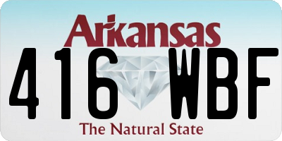 AR license plate 416WBF