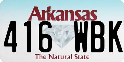 AR license plate 416WBK