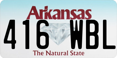 AR license plate 416WBL