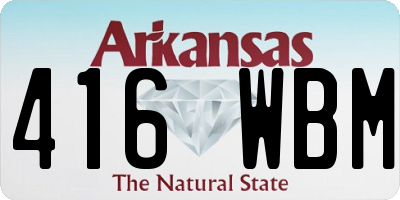AR license plate 416WBM