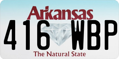 AR license plate 416WBP