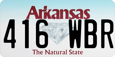 AR license plate 416WBR