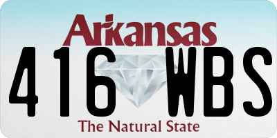 AR license plate 416WBS