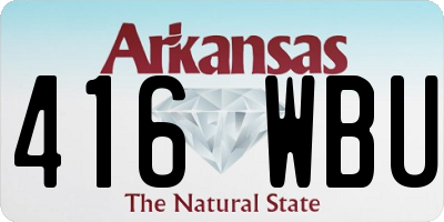 AR license plate 416WBU