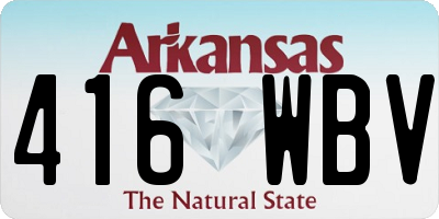 AR license plate 416WBV