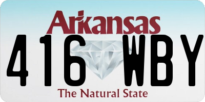 AR license plate 416WBY