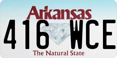 AR license plate 416WCE