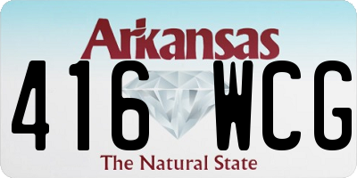 AR license plate 416WCG