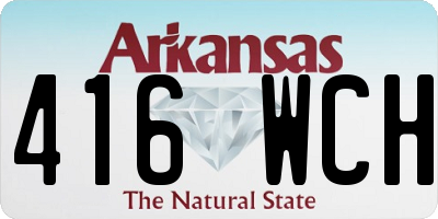 AR license plate 416WCH