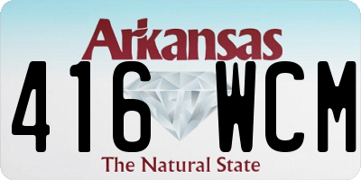 AR license plate 416WCM