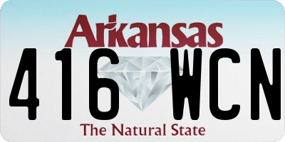 AR license plate 416WCN