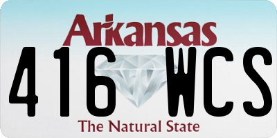AR license plate 416WCS