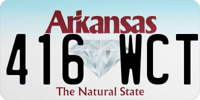 AR license plate 416WCT