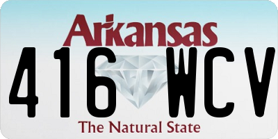 AR license plate 416WCV