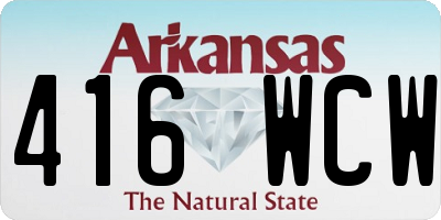 AR license plate 416WCW