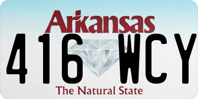 AR license plate 416WCY