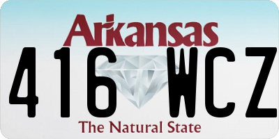 AR license plate 416WCZ