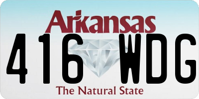 AR license plate 416WDG