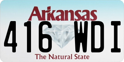 AR license plate 416WDI