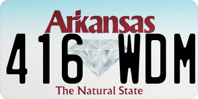 AR license plate 416WDM