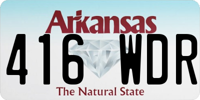 AR license plate 416WDR