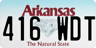 AR license plate 416WDT