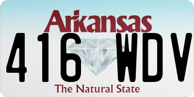 AR license plate 416WDV
