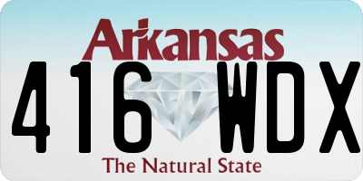 AR license plate 416WDX
