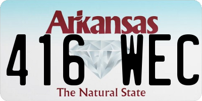 AR license plate 416WEC