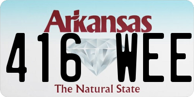 AR license plate 416WEE