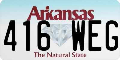 AR license plate 416WEG