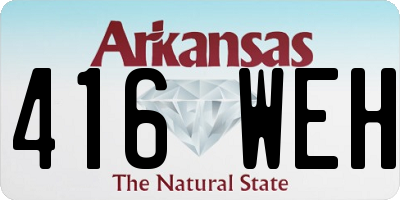 AR license plate 416WEH