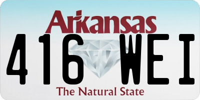 AR license plate 416WEI