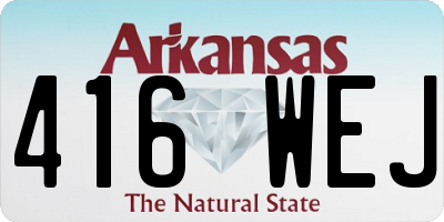 AR license plate 416WEJ