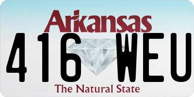 AR license plate 416WEU