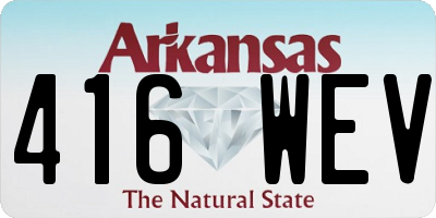AR license plate 416WEV